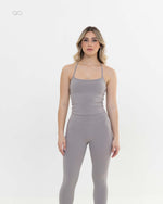 The Aura Tank Top - Light Grey - front