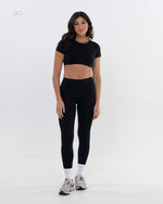 The Sculpt Legging - Black - front