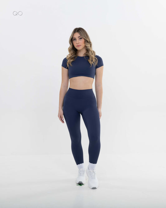 The Sculpt Legging - Navy Blue - front