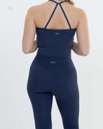 The Aura Tank Top - Navy Blue - back