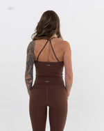 The Aura Tank Top - Brown - back - restored original