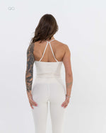 The Aura Tank Top - Ivory White - back