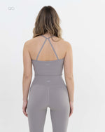 The Aura Tank Top - Light Grey - back