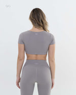 The Sculpt Legging - Light Grey - back
